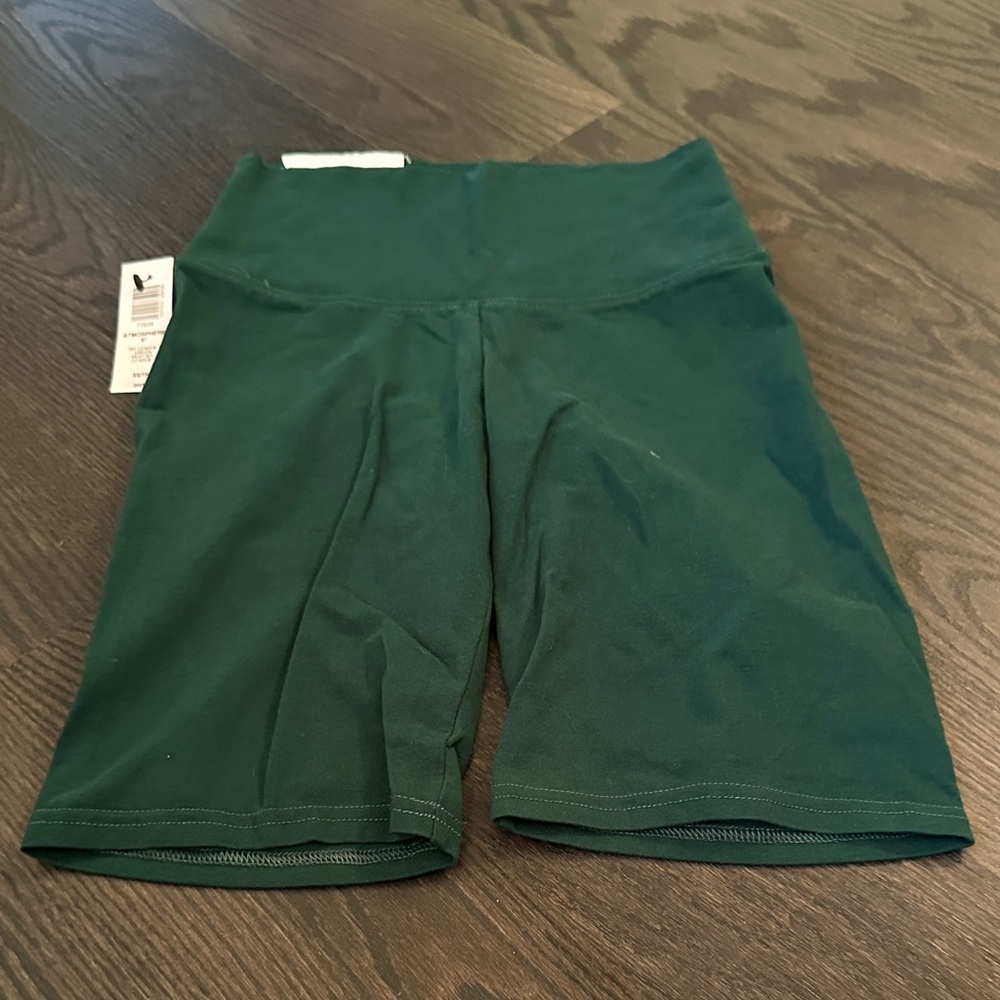 TNA Ivy League Green Bike Shorts